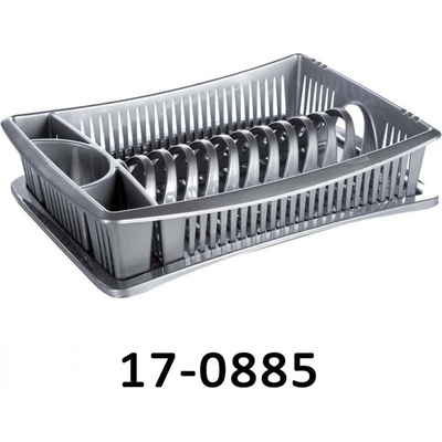 Odkapávač na nádobí LUX II - šedá - LENMAN 17-0885-st