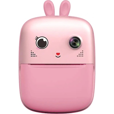 HQWear Мини термо принтер за деца с камера, 1800mAh, розов (5907769364419)