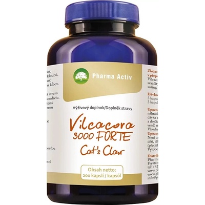 PHARMA ACTIV Vilcacora 3000 forte 200 kapslí