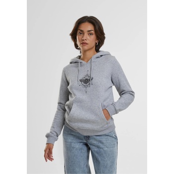 Mister Tee Ladies Moth Hoody heather grey XXLUB-MT1490-00431 - Камуфлаж, размер S