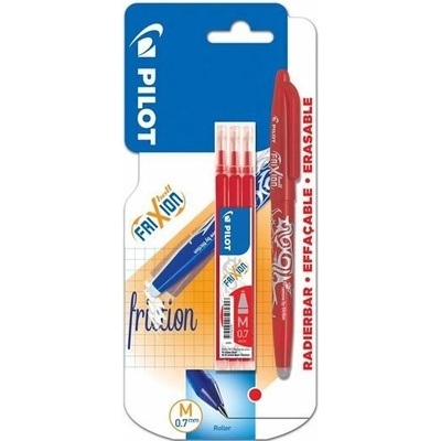 PILOT FriXion Ball + náplň BL 1ks + 3ks náplně, červená