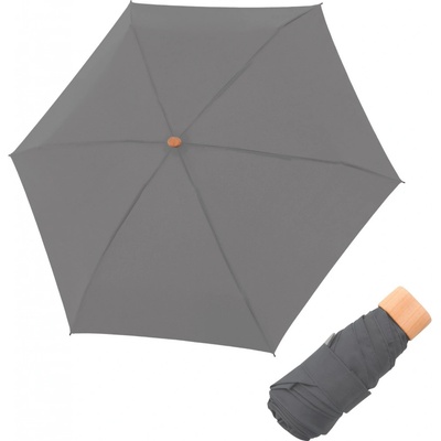 Doppler Nature Mini Cork slate deštník šedý