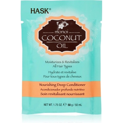 Hask Monoi Coconut Oil revitalizační kondicionér pro lesk a hebkost vlasů 50 ml