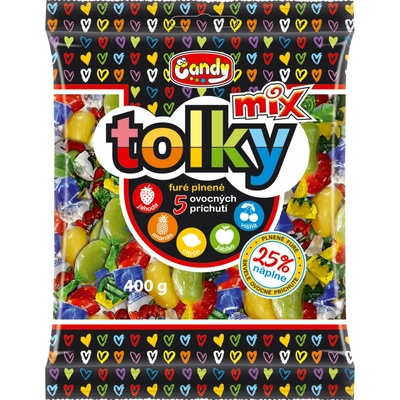Tolky Mix plnené ovocné furé 400 g