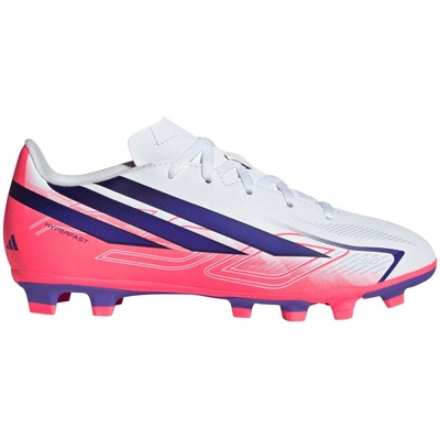 adidas F50 HYPERFAST CLUB FG/MG J Biela Ružová Tmavo modrá