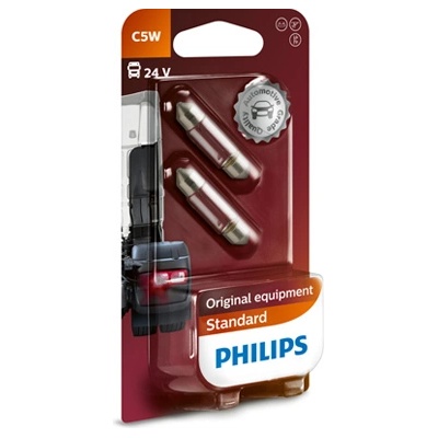 Philips Крушка, светлини купе philips c5w, 24v, 5w, 2 бр