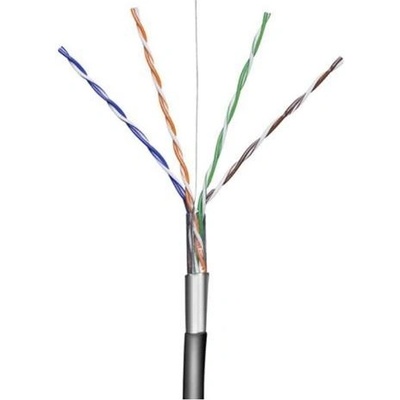 Goobay 4040849572944 TP 4x2,drát F/UTP Cat5e AWG24, 100m, černý