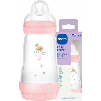 Mam Baby antikoliková láhev růžová 260ml