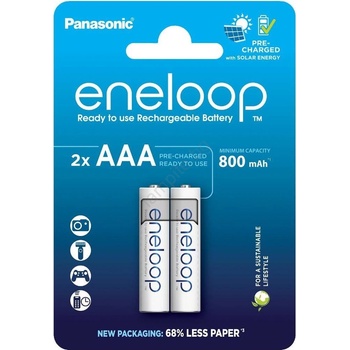 Panasonic - 2 бр. Акумулаторна батерия AAA Eneloop 800 mAh (FT1041)