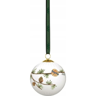 KÄHLER Porcelánová vánoční baňka Hammershøi Christmas 2025 bílá barva porcelán