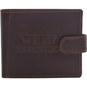 Wild kožená peňaženka tmavo hnědá