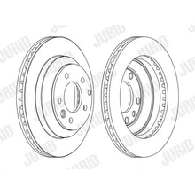 Brzdový kotouč JURID 562393JC-1 (562393JC1)