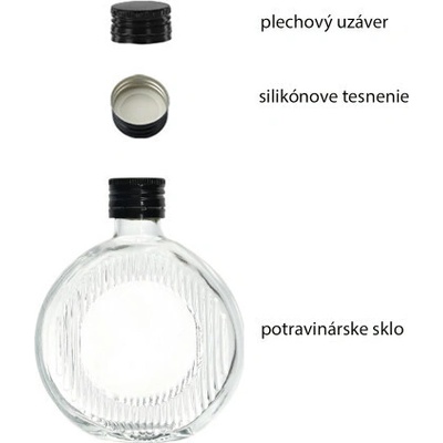 HOME Sklenená fľaša MOON 250ml