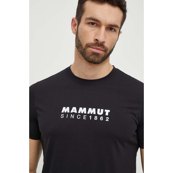 MAMMUT Спортна тениска Mammut Mammut Core в черно с принт (1017.04023)