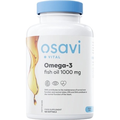 Osavi Omega 3 Fish Oil 1000 mg | Molecularly Distilled [120 Гел капсули]