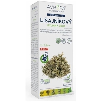 Avropa Lišejníkový bylinný sirup 200 ml