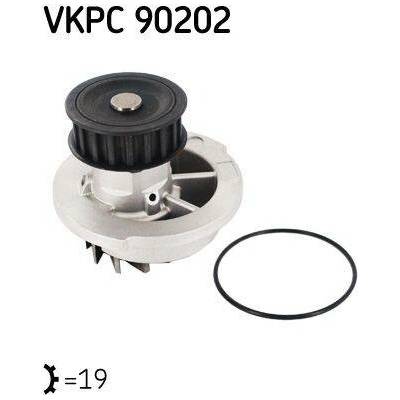 Vodní čerpadlo, chlazení motoru SKF VKPC 90202 VKPC 90202