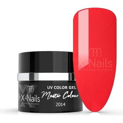 X Nails bezvýpotkový UV/LED gel Master Line CORAL RED 5 ml