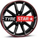 Borbet LX 8x19 5x108 ET45 black rim red