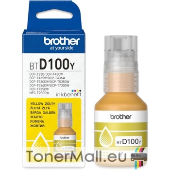 Brother Бутилка с мастило BROTHER BTD100Y Yellow