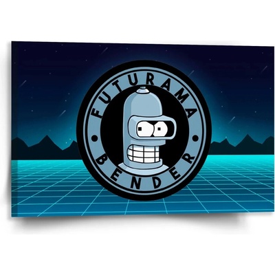 Sablio Obraz Futurama Bender Čtvrtá dimenze - 120x80 cm – Hledejceny.cz