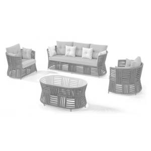 Mira-N Horecano outdoor Градински комплект lucca СВЕТЛО СИВ (nt024-n1007) (0195491)