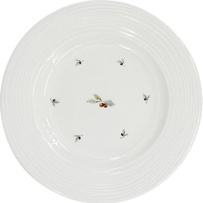 by inspire Porcelánový dezertní talíř Croft Berries 20,5cm, zelená/červená