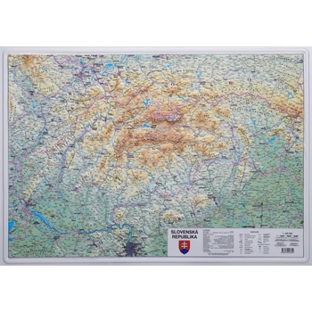Kartografie HP Slovensko - nástěnná plastická mapa 100 x 70 cm Varianta: bez rámu, Provedení: plastická mapa