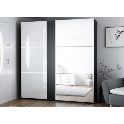 Casarredo SACRAMENTO 200 grafit/bílá lesk