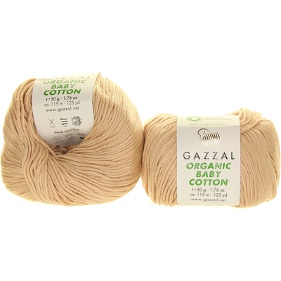 Gazzal Organic Baby Cotton 444 světle béžová