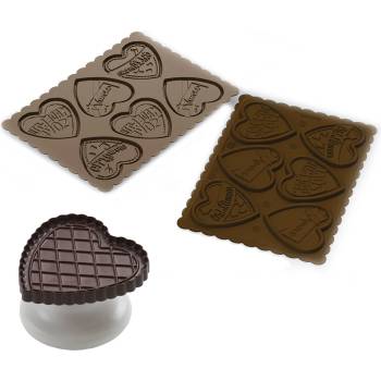 Silikomart Форма за сладки Ckc06 Cookie Love Slim (22.166.77.0165)