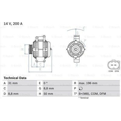 Alternátor BOSCH 0 986 047 490