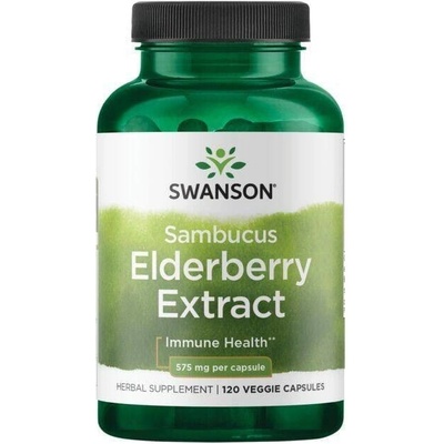Swanson Černý Bez Extract 575 mg 120 veg kapslí