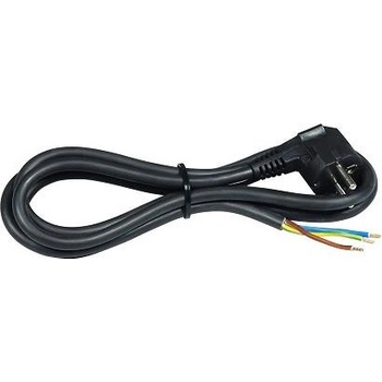 COMMEL Кабел черен с щепсел Г-образен h05vv-f 3х1, 5мм2 2 метра - c0515 (c0515)