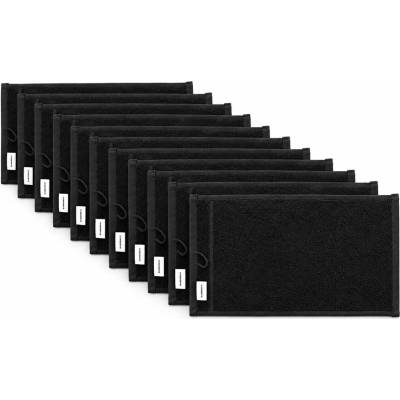 Čierne uteráky na holenie BARBERCO Shaving towels 10 ks