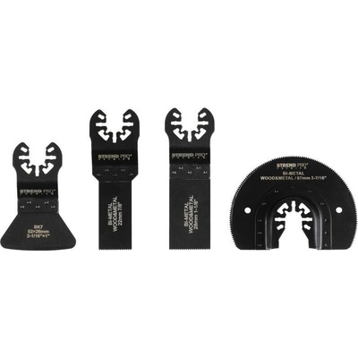 Sada nástrojů Strend Pro TAS-FW105 pilové listy, půlkruh a škrabka do multibrusky, Bi-metal, 4 dílná souprava ST119269 – Zbozi.Blesk.cz