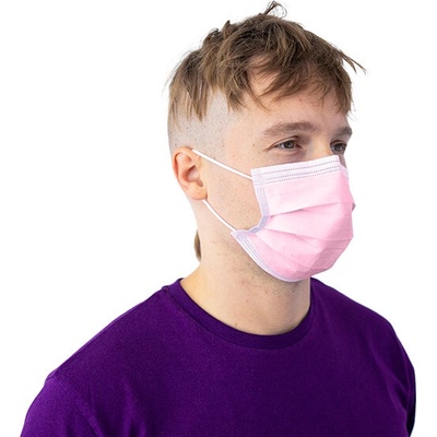 Espeon Rouška jednorázová 3 vrstvá růžová 50 ks