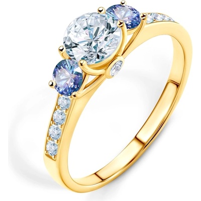 SAVICKI Годежен пръстен Dream: злато, бял сапфир