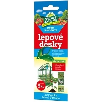 Nohel garden Lepové desky ZDRAVÁ ZAHRADA modré na třásněnky 7,5x20cm 5 ks