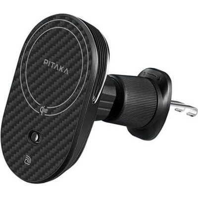 PITAKA Безжично Зарядно за Кола с Magsafe, Pitaka MagEZ Car Mount Pro 2 Qi2 15W, Черен (CM2402N)