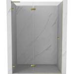 Mexen Lunar L лява отваряема душ-врата 130 см, прозрачна, златна - 834L-130-000-50-00-L (834L-130-000-50-00-L)