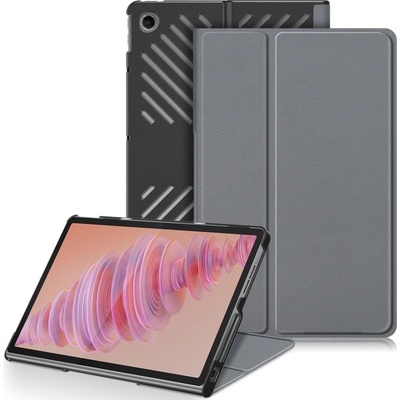 Vsechnonamobil 82658 LEATHER Zaklápěcí kryt pro Lenovo Tab Plus 11.5 šedý