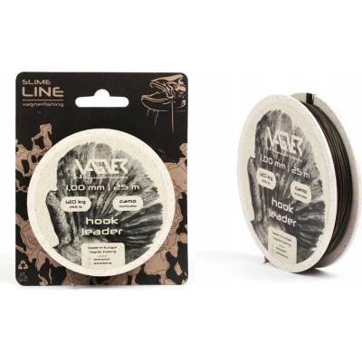 VAGNER šňůra Hook Leader Camo Multicolor 25m 0,80mm