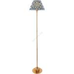 Endon Lighting 114778 - Димируема презареждаема подова лампа BURLEY LED/1, 5W/5V месинг/син (EN0012)