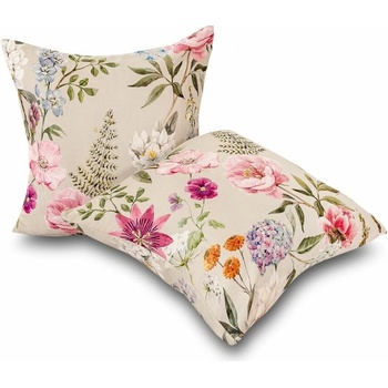 Kvalitex bavlna satén Botanica elegancia 2ks 40 x 40 cm