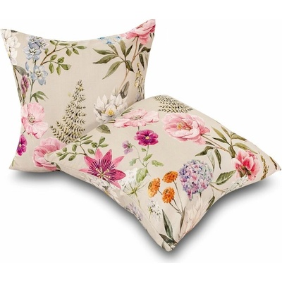 Kvalitex bavlna satén Botanica elegancia 2ks 45 x 60 cm