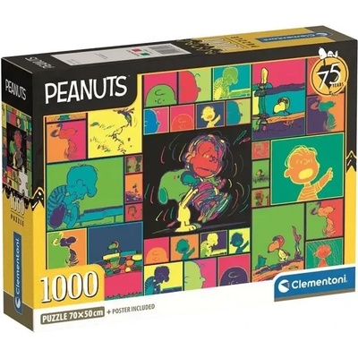 Clementoni - Puzzle Peanuts - Modern Art - 1 000 piese