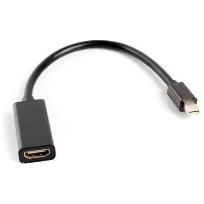 Адаптер Lanberg display port mini (m) към HDMI (f), 20cm cable, black - AD-0005-BK (AD-0005-BK)