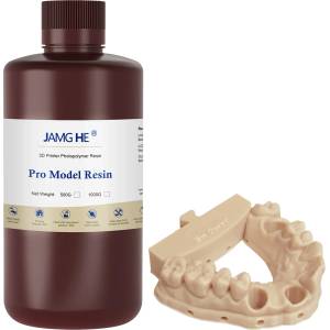 3izmerno / jamg he Фотополимерна Смола JAMG HE Dental Pro Model Resin 405nm / 1000g - смола за ортодонтски модели с висока точност