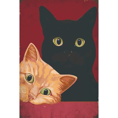 Plechová ceduľa Cats